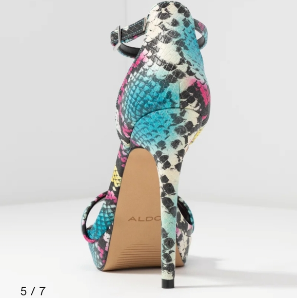 High eminal print heels, Aldo, size 6 - Picture 3 of 12